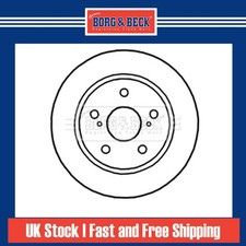 2x Brake Discs Solid For